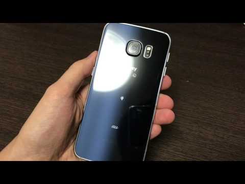 Galaxy S6 edge ブラックサファイアの背面ガラス
