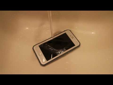 Eonfine iPhone 6 Plus防水ケース 水で濡らしたあとの指紋認証確認