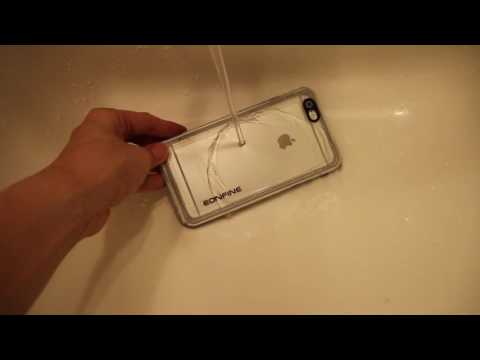 Eonfine iPhone 6 Plus防水ケース 水で濡らしてみる