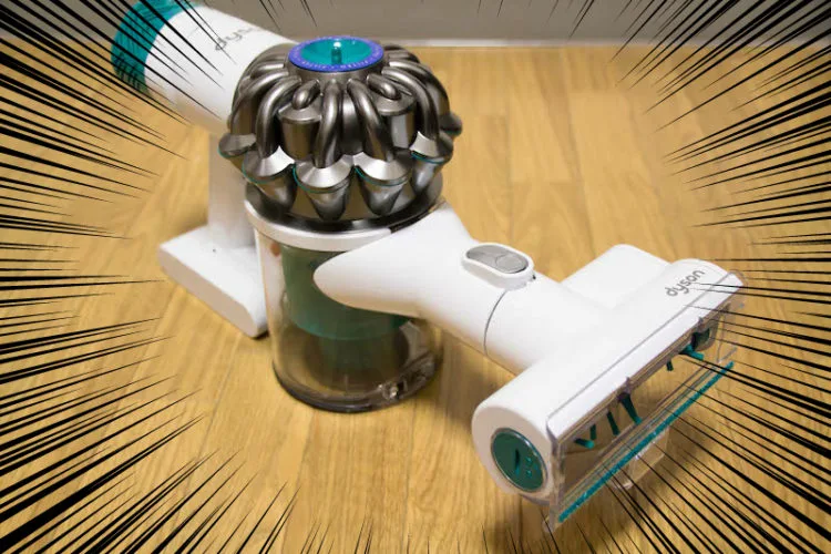 最も多くのハウスダストを取り除く布団クリーナー。Dyson V6