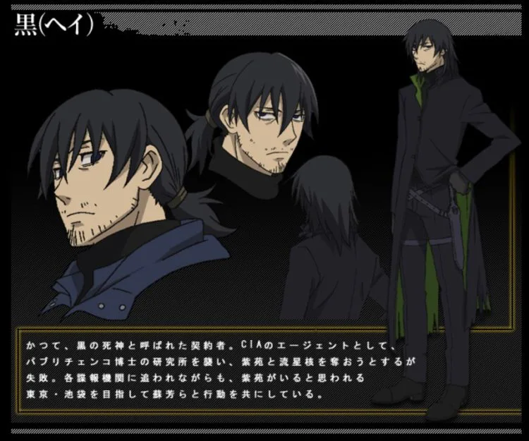 Day 2 お気に入りの主人公 Darker Than Black 黒の契約者 黒 ヘイ 30dayanimechallenge Time To Live Forever